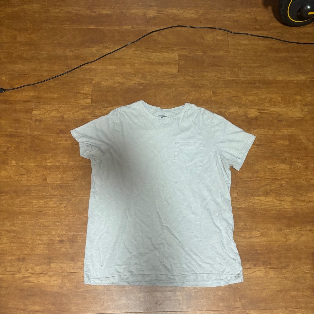 Goodfellow silver t shirt - large